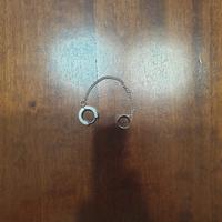 Orecchino Unisex a 2 pezzi con Catena
