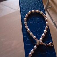 bracciale oro e perle