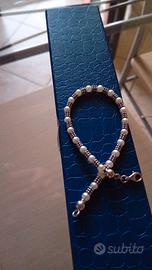 bracciale oro e perle