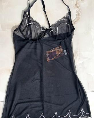 lusso semitrasparente nuova camicia da notte