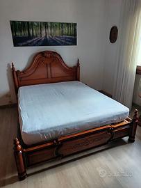 Struttura letto matrimoniale + quadro natura