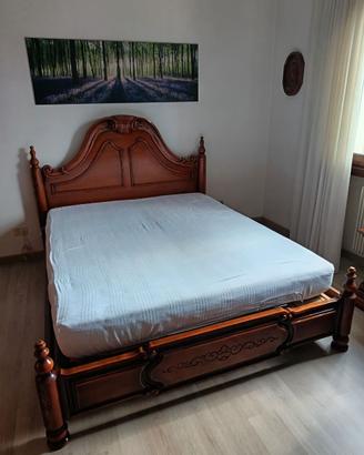 Struttura letto matrimoniale + quadro natura