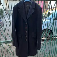 Cappotto nero in lana