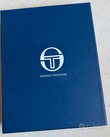 Portafoglio in PELLE Blu Navy Sergio TACCHINI orig