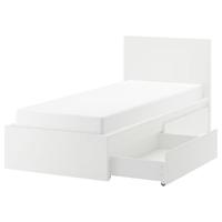 Letto singolo con cassetti malm ikea
