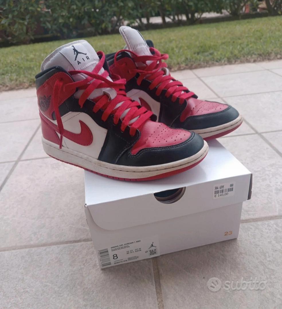 Air Jordan Mid Rosse E Nere Air Jordan Sneakers Bianche Rosse Air
