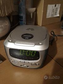 radio sveglia con orologio 