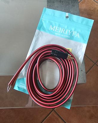 MEIRIYFA Cavo Audio RCA Nudo per Altoparlanti