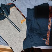 tuta Asics blu completa 