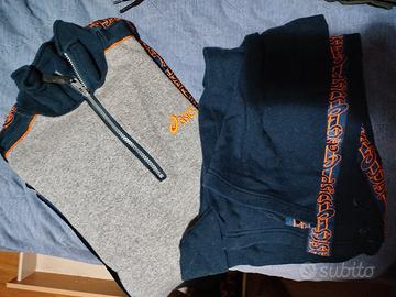 tuta Asics blu completa 