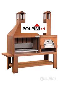 Barbecue - Forno in acciaio corten - Vulcano