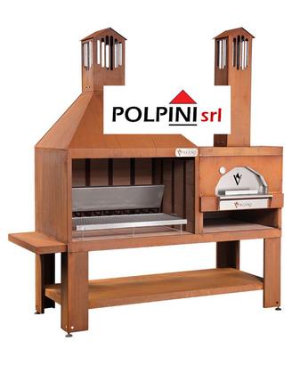 Barbecue - Forno in acciaio corten - Vulcano