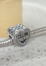 charm nuovo argento S 925 mamma