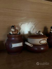 Set barattoli pulcinella con cassetta chiavi