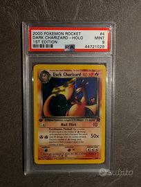 Dark Charizard Holo 1 edizione PSA 9