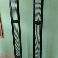 Coppia torri scaffale porta CD/DVD in ferro