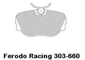 Pastiglie freno sportive FERODO RACING FCP303/660