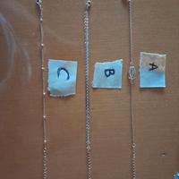 Cavigliere/bracciali con 3 stili A/B/C