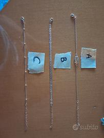 Cavigliere/bracciali con 3 stili A/B/C
