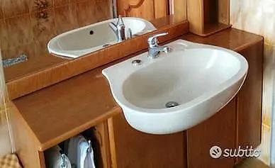 Base mobile bagno completa di lavabo