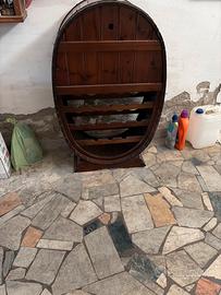 Cantinetta a botte di legno