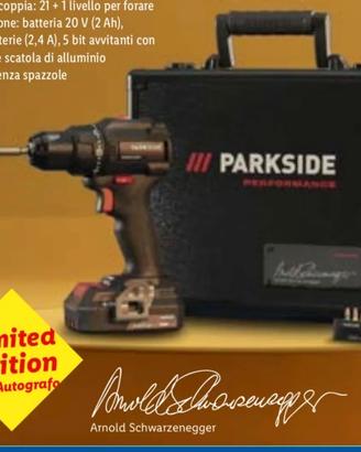 trapano avvitatore parkside performance limited ed