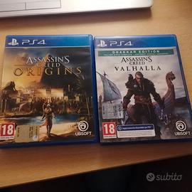 Assassin's creed origins e Valhalla ps4