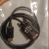 Cavo DP --> VGA in confezione originale