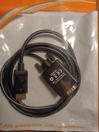 Cavo DP --> VGA in confezione originale