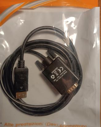 Cavo DP --> VGA in confezione originale