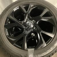 4 GOMME CERCHIE SENSORI PER TOYOTA CHR 225/50R18