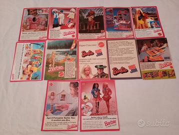 Lotto pubblicità Barbie Mattel anni 70, 80, 90