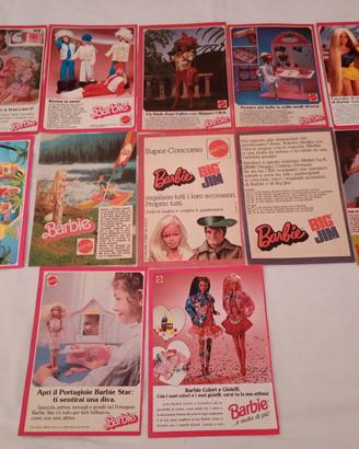 Lotto pubblicità Barbie Mattel anni 70, 80, 90