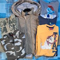 Lotto abbigliamento bambino di 6 anni 