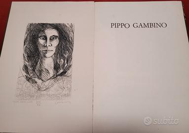 Pippo Gambino Incisione Acquaforte 50 x 35