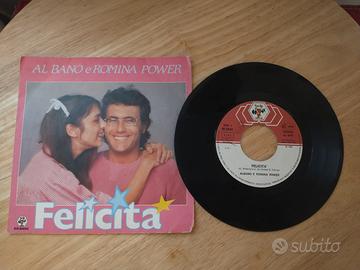 Vinile 45 giri Al Bano e Romina Felicità 