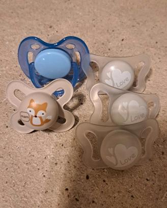 Ciucci prima infanzia, Chicco,Mam,Philips, Kit 5pz