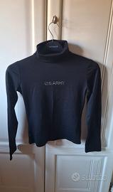 Dolcevita Nero Aderente U.S. ARMY