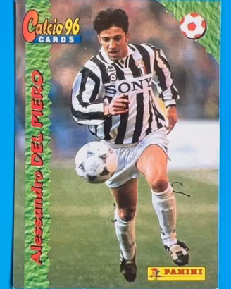 ALESSANDRO DEL PIERO 96 calcio card Panini juve