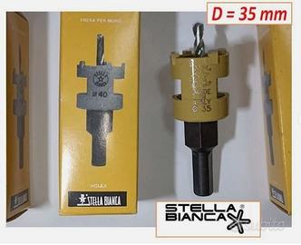 Nuova Fresa a tazza Stella Bianca Holex D= 35mm