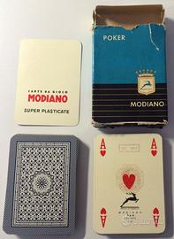 Carte da gioco Modiano con bollo fiscale