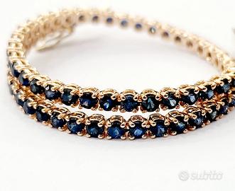 Bracciale Tennis Astralia Zaffiro oro rosa 18 kt 