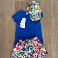 Completo estivo bambina 5/6 anni con cappello
