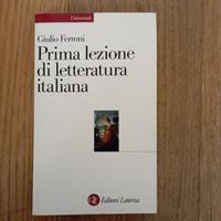 Prima lezione di letteratura italiana 