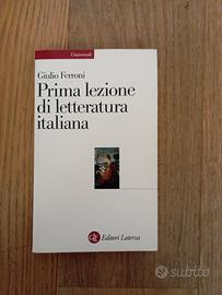 Prima lezione di letteratura italiana 