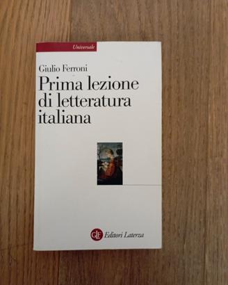 Prima lezione di letteratura italiana 
