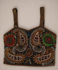 Top / Bustier ricamato Carla Carini - anni '90