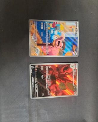 Pokémon  - Lotto 2 carte Lickitung + Scizor
