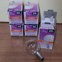 STOCK 5 PZ LAMPADINA SFERA CHIARA E14 230V 25W