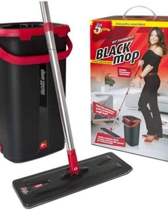 SUPERFIVE BLACK MOP LAVAPAVIMENTI LAVA E ASCIUGA